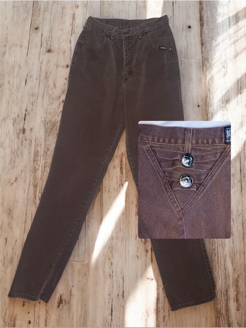 Vintage Rough Rider Circle T Western Pants Size 11/12 Brown